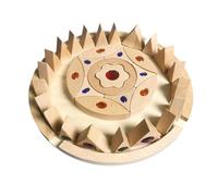 Blocs de Pierres précieuses en Bois - Puzzle coloré de 50 pièces - Jouet empilable Arc-en- - Blocs de Construction éducatifs Scintillants pour l'apprentissage précoce de la motricité Fine des