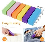 Blocs De Polissage 15Pcs, Rembourrage Des Ongles, Élasticité Et Sécurité, Stockage Extérieur Portable, Production Créative D'Art Des Ongles, Cadeaux De Noël.