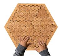Blocs de puzzle en bois - Jeu de puzzle éducatif en bois | Blocs de décodage de motifs créatifs, défi de motif logique, tâche de réflexion créative, jouet anti-stress, cadeau éducatif amusant.