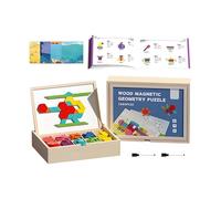 Blocs de Puzzle - Jeu Éducatif en Bois pour Réflexion Stratégique - Jeu de Témoins Tangram Casse-Tête | pour Adolescents Maison École Voyage