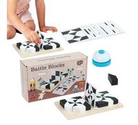 Blocs de puzzle - Jouet éducatif en bois - Défi intellectuel - Table de pensée compacte durable | Activité Famille Maison Voyage Anniversaire Camp Soirée