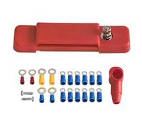 Blocs de raccordement - Adaptateur de rail d'alimentation 12 broches avec couvercle - Bandes électriques pour voiture, marine et bateau - Connecteur de câbles pour audio RV de voiture et batterie