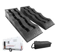Blocs de roues automatiques | 2 blocs de nivellement robustes pour camping-car,Blocs de nivellement de remorque de voyage, cales de roue et niveleurs pour remorque de voiture SUV