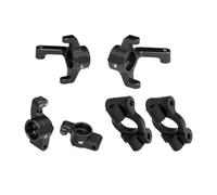 Blocs de roulettes Avant, Broches et moyeux arrière en Alliage 7075 for LO-SI 1/24 Micro-b Micro-t(Zwart)