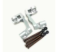 Blocs de roulettes avant en aluminium avec moyeux C argentés pour Traxxas Mini Maxx Rally VXL Slash 4x4 XRT 10732 10733