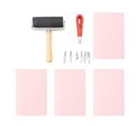 Blocs de sculpture en caoutchouc Soft Linoleum Block Tamp de tampon pour bricolage Artisanat Idéal débutants et activité familiale amusante professionnelle