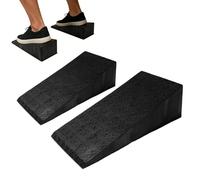 Blocs de squat : rampe de levage avec poignée texturée, support de gymnastique durable | Cale d'entraînement pour squats, aide à l'exercice compact pour les fentes surélevées de