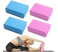 Blocs de Yoga(4PCS) Mousse de yoga EVA haute densité, cubes de yoga blocs de yoga、briques de gymnastique rythmique、brique de yoga、cube de yoga、brique de yoga、brique de yoga