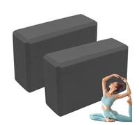 Blocs de yoga en mousse, 2 blocs d'entraînement, outil d'équilibre de coin antidérapant pour le yoga chaud, la gym, les débutants, les postures à la maison, le sport, l'étirement de la méditation