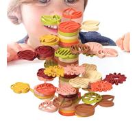 Blocs Défi Équilibre - Reconnaissance Ludique des Formes et Couleurs - Blocs d'Empilage en Forme d'Arbre Colorés pour | Pour de 3 Ans et Plus, Famille, Salle de Jeux, Fête et Salle de Classe