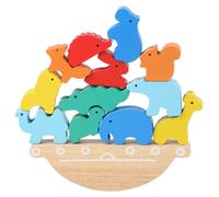 Blocs D'équilibre Animal En Bois Montessori Pour Enfants, Jeux De Société, Dinosaure, Blocs De Construction Éducatifs Empilables