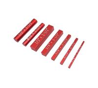 Blocs d'étalonnage, Blocs de configuration ensemble de jauge de hauteur 7 pièces barres en aluminium de précision for accessoires de scie à Table travail du bois(Rot)