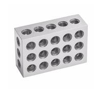 Blocs En Acier Trempé Pièces/ensemble 25-50-75mm, 0.005 ", Machiniste Assorti Avec Précision, Outil De Fraisage 123, 23 Trous, Jauge De Bloc 1-2-3",Construction robuste(1-2-3 inch)