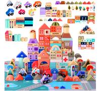 Blocs en bois 115 pcs - ville 23519