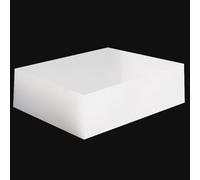 Blocs en caoutchouc Bloc d'établi, Coussinet en silicone blanc 100 mm x 200 mm, épaisseur 1-10 mm(4mm)