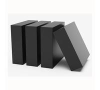 Blocs en caoutchouc Bloc d'établi, Patins en caoutchouc noir 80 mm x 80 mm, épaisseur 3 à 80 mm, lot de 4(35mm)