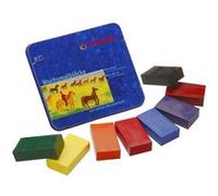 Blocs en cire d'abeille - assortiment 8 couleurs - métal STOCKMAR G