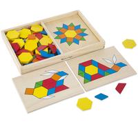 Blocs et planches de motifs d'apprentissages beige TU