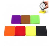 Blocs Étalons De Dureté Shore A - Kit De 7 Pièces | Blocs De Référence Pour La Dureté Du Caoutchouc - 7 Valeurs Pour La Vérification Des Duromètres - Kit À Code Couleur Pour