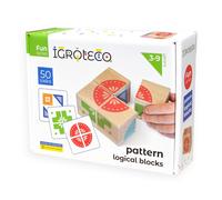 Blocs logiques 4 pièces jeu en bois