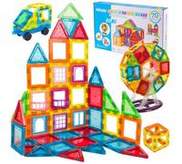 Blocs magnétiques de construction 70 pièces - Maison - Jeu éducatif Kinderplay (KP7264)