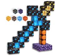 Blocs magnétiques de construction pour enfants, set de pièces 2 x 2 cm, jeu éducatif aimants, jouets pour enfants de 6, 7, 8, 9, 10 ans. Jouet créatif, montessori, sensoriel, enfants (épée, 48, pièces