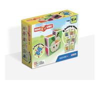 Blocs magnétiques - GEOMAG - Magicube 131 - 7 pièces - Fruits imprimés - Cartes incluses