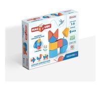 Blocs magnétiques - GEOMAG - Magicube 208 - 9 pièces - Formes variées - Animaux - Plastique recyclé