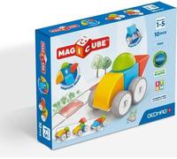 Blocs magnétiques - GEOMAG - Magicube 308 - 10 pieces - Formes variées - Véhicules - Plastique recyclé