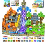 Blocs magnétiques, jouet de construction sensoriel STEM, carreaux magnétiques avec tableau magnétique pour enfants âgés de 3 ans et plus, pour 3-5, 6-7, 8-12 ans, garçons et filles, 200 pièces