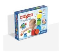 Blocs magnétiques - Magicube 061 - 8 pieces - Empilables - Plastique recyclé Jaune G