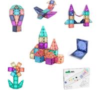 Blocs magnétiques pour enfants Jeu éducatif 3D 56 pièces
