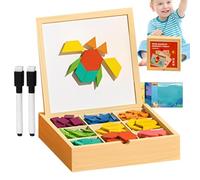 Blocs Magnétiques pour Tout-Petits, Jeu de Réflexion et Casse-Tête, Jeu Éducatif pour Cadeau d'anniversaire Stimule Les Compétences Cognitives à la Maison et en Voyage
