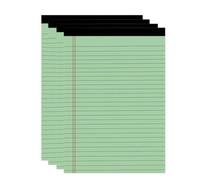 Blocs-notes A5 à Règles Larges avec Double Marge Rouge (4 pièces 12,7 x 20,3 cm, 50 pages.)