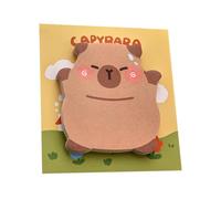 Blocs-notes adhésifs Capybara de dessin animé - Blocs-notes créatifs aux couleurs vives pour artistes et écrivains, pages mémo faciles à trouver, effaçables et réutilisables pour étudiants