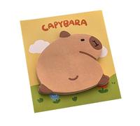 Blocs-notes autocollants Capybara de dessin animé | Notes adhésives Capybara créatives | Blocs-notes créatifs Capybara | Blocs-notes effaçables pour la maison, le bureau, l'étude, le travail, l'école