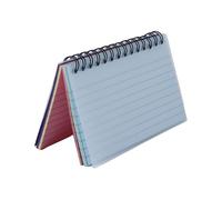 Blocs-notes lignés compacts à spirales avec couverture imperméable pour notes scolaires, révisions, index colorés, bloc-notes à déchirer, bloc-notes d'étude, bloc-notes d'écriture