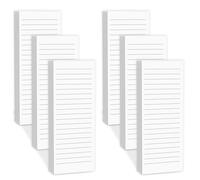 Blocs-notes magnétiques pour réfrigérateur avec dos entièrement magnétique, 180 feuilles lignées blanches, 30 feuilles par bloc pour liste de courses, bureau, maison, listes de choses à faire et mémos