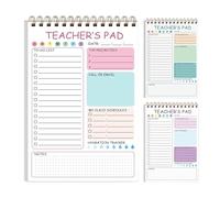 Blocs-notes pour enseignants - Blocs-notes de 50 feuilles, mémos d'écriture de 5,8 x 8,3 pouces, b́locs d'écriture détachables, planification, suivi des tâches, ñotes quotidiennes, dossiers des élèves