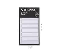Blocs-notes pour Listes de Courses Noirs, 2 Carnets Papier Portables