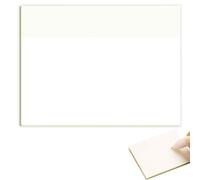 Blocs-notes Transparents - Papiers Autocollants, Feuilles Transparentes Longue Durée | Note Autocollantes Transparentes Et Imperméables, 50 Feuilles, Fournitures De Bureau Réutilisables, Note