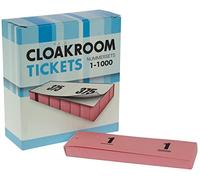 Blocs numérotés/carnets pour vestiaire rose Lot de 1Unité(s)