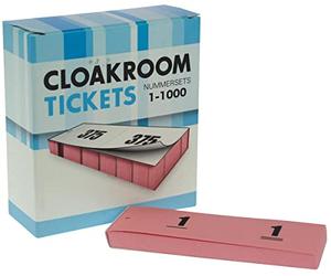 Blocs numérotés/carnets pour vestiaire rose Lot de 1Unité(s)