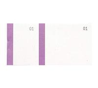 EXACOMPTA Bloc vendeur à bande couleur 100 feuillets double numérotage - Format 6 ,6x13,5 cm - Violet
