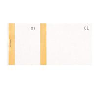 Blocs vendeurs 6,6x13,5cm double numerotage bande couleur 100 feuillets