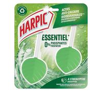 Harpic Bloc WC - Nettoyant WC Écologique Galet Détartrant - Parfum Eucalyptus - lot de 2