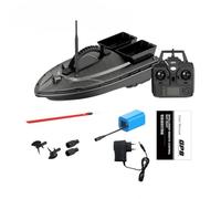BlocteckToy Bateau d'appât GPS RC à double trémie avec 40 points de cheminement et libération de crochet - Design en fibre de carbone, batterie 12 000 mAh, télécommande de 500 m, capacité de 1,5 kg
