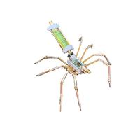 BlocteckToy Casse-tête 3D en métal araignée pour adultes, kit de puzzle mécanique 3D Steampunk en métal, décoration d'intérieur, cadeaux d'anniversaire (100 pièces)