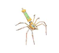 BlocteckToy Casse-tête 3D en métal araignée pour adultes, kit de puzzle mécanique 3D Steampunk en métal, décoration d'intérieur, cadeaux d'anniversaire (100 pièces)