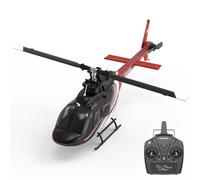 BlocteckToy Hélicoptères RC pour adultes, F08 1/27 échelle Bell 206 2,4 G 6CH sans balais à entraînement direct 3D/6G Flybarless modèle d'hélicoptère RC sans barre avec positionnement du flux optique